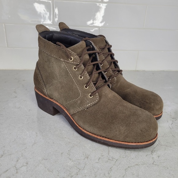 WORX by Red Wing Steel Toe Women's Safety Boots Roughout Olive Green Size 9 5124 - Picture 1 of 11